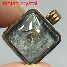 15.35Ct Muonionalusta Meteorite Pendant Catarinite Meteorite Pendant Necklace