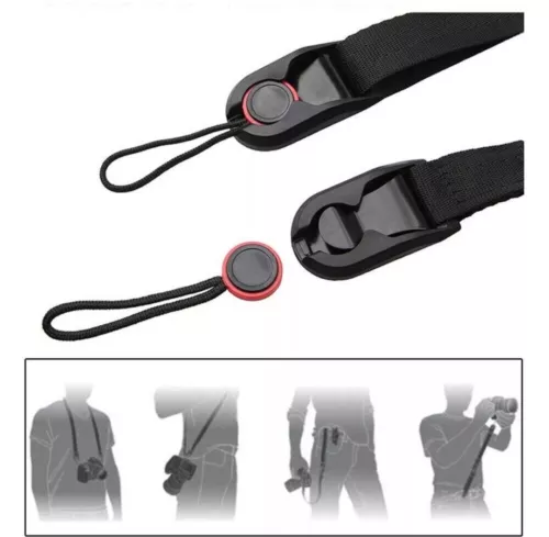 Camera Strap Quick Release Universal Adjustable Durable for DSRL Shoulder Neck - Foto 5 di 11