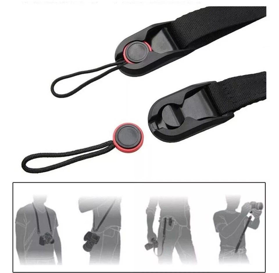 Camera Strap Quick Release Universal Adjustable Durable for DSRL Shoulder Neck - Image 3 of 4