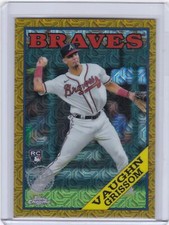 2023 Topps Series 1 1988 Chrome Gold #13 Vaughn Grissom Braves Rookie 23/50