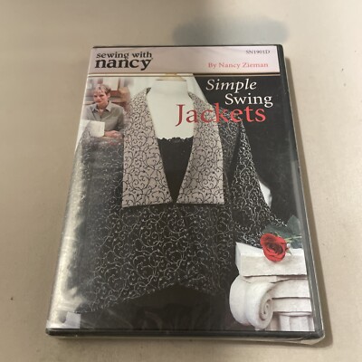 Sewing with Nancy ''Simple Swing Jackets'' DVD 2005 OOP Nancy Zieman NEW SEALED
