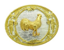 Vintage Roosters Belt Buckle New Men Women Western Cowboy Cowgirl Rodeo Metal