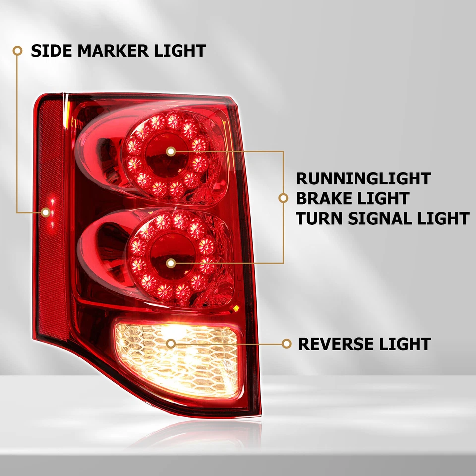 HECASA 适用于道奇 Grand Caravan 2011 - 2020 LED 尾灯尾灯尾灯司机侧 LH — 第 2/4 张图片