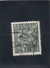 L6587 BELGIQUE Timbre N° Y&T 765 de 1948-49 " Dentelles "  Oblitéré