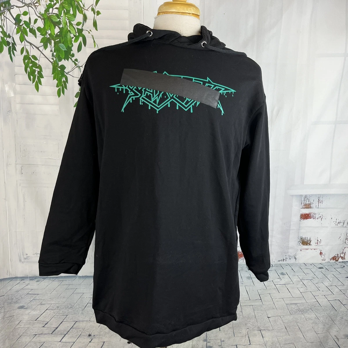 Off white rock store mirror hoodie