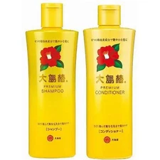 OSHIMA Tsubaki Premium Shampoo & Conditioner with Camellia Seed Oil each 300mL 
