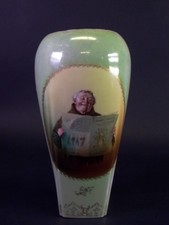 antike Rosenthal Vase um 1900 - lesender Mönch