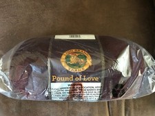 Lion Brand Pound of Love Yarn - Claret/Rouge Bordeaux