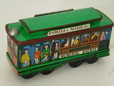 Vintage San Francisco Street Car KCI Japan Tin Litho Friction Powell Mason