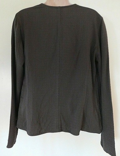 Eileen Fisher Vintage offene kurze Jacke in Kakao Größe xsmall - Bild 5 von 8