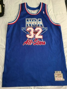magic johnson jersey blue