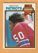 Sam Hunt New England Patriots 1979 Topps #181 White Oak Texas