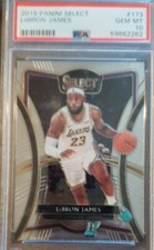 2019 Panini Select Lebron James #173 gem mint  PSA 10 !!! 