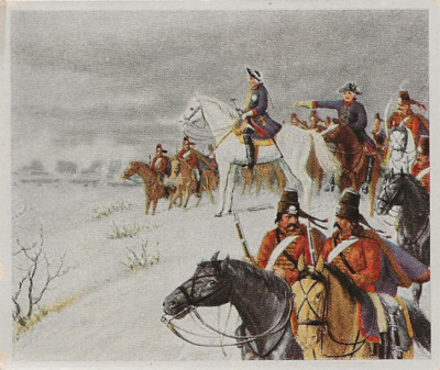 61/92 SAMMELBILD FRIEDRICH DER GROßE BORNER HÜGEL SCHLACHT BEI LEUTHEN