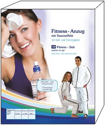 Saunaanzug Kuranzug Schwitzanzug Cellulite Kälte 3Grö  2 St.=12,50/St +Aloe-Vera