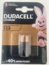 Batteria Al Litio DURACELL CR123A | 3V Ad Alta Potenza | Confezione Da 1 | Per Telecamere E Torce