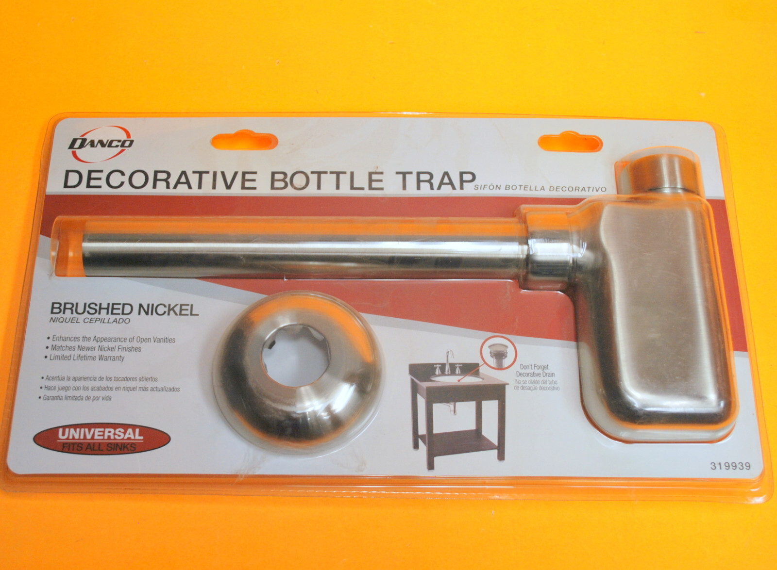 Danco Brushed Nickel Decorative Bottle Trap for sale online | eBay