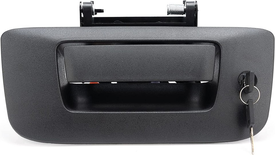 Tailgate Lock Key Parts '07-'14 Tailgate Handle Bezel, Smooth Black, W/o Key Blanks For Chevrolet Silverado 1500 - Foto 4