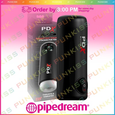 PDX Elite Moto Milker Male Masturbator HandsFree Rotating Thrusting Cup Sex Toy