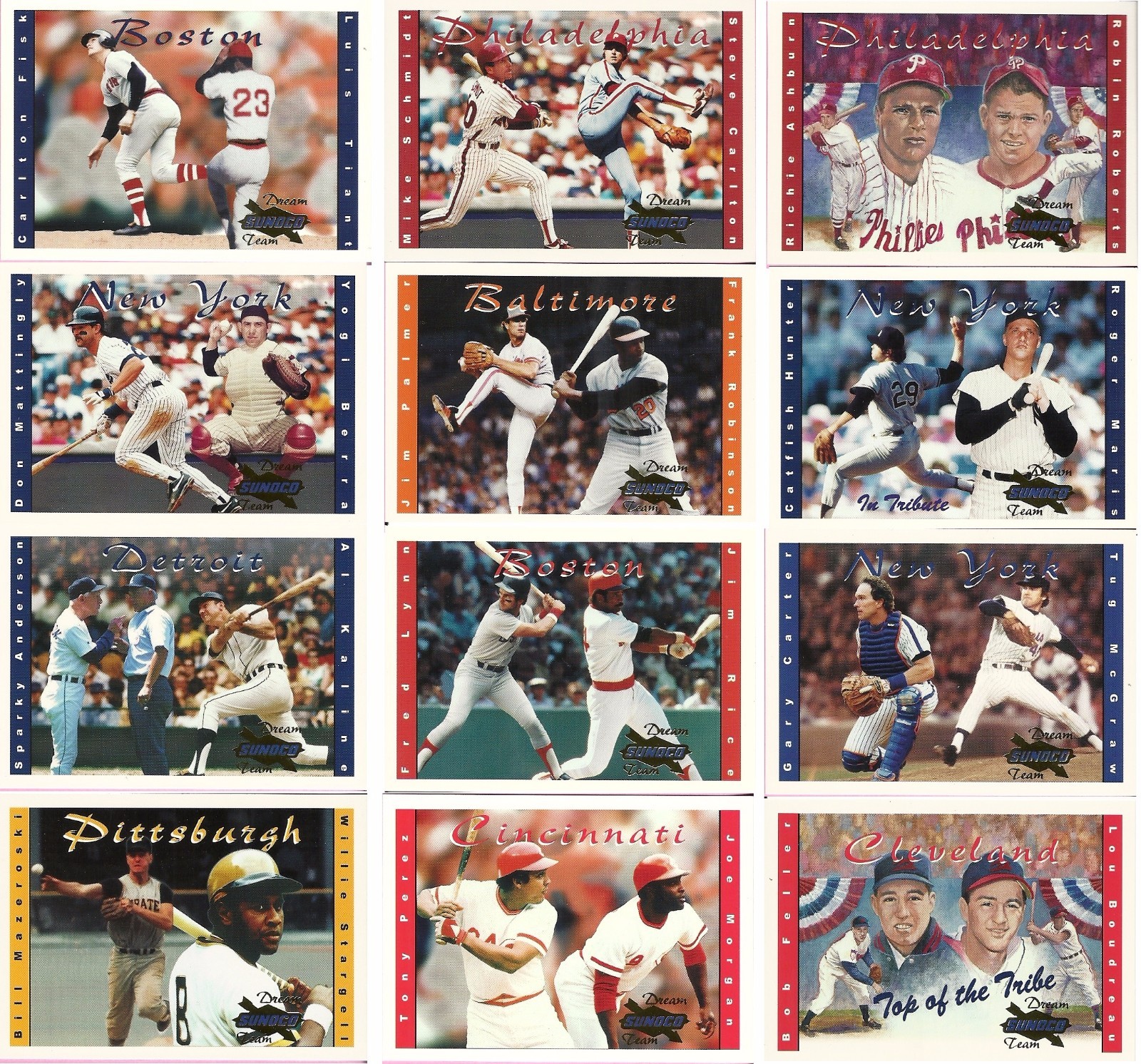 DREAM TEAM. Limited Edition Baseball Cards. Complete Set of 12 Collector  Cards. | eBay