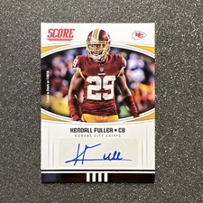 2018 Score KENDALL FULLER #19 Rookie AUTO - NFL FOOTBALL CARD