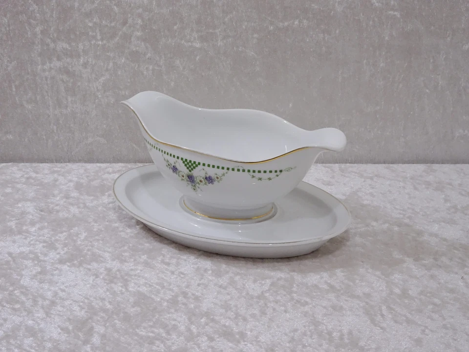 Antico Hutschenreuther Stile Liberty Porcellana Salsiera - Vintage Um 1900 - - Immagine 2 di 4