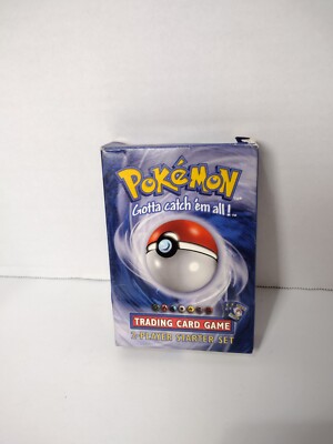 Pokemon Base Set- 2 Player Starter Deck OPENED with Counters & Manuals- No Cards