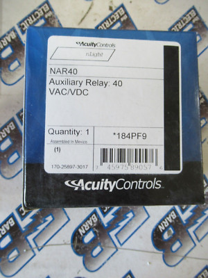 Acuity Controls NAR40, Auxiliary Relay: 40 - NEW-B