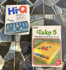Hi-Q and Take 5 Vintage Strategy Games 1997 