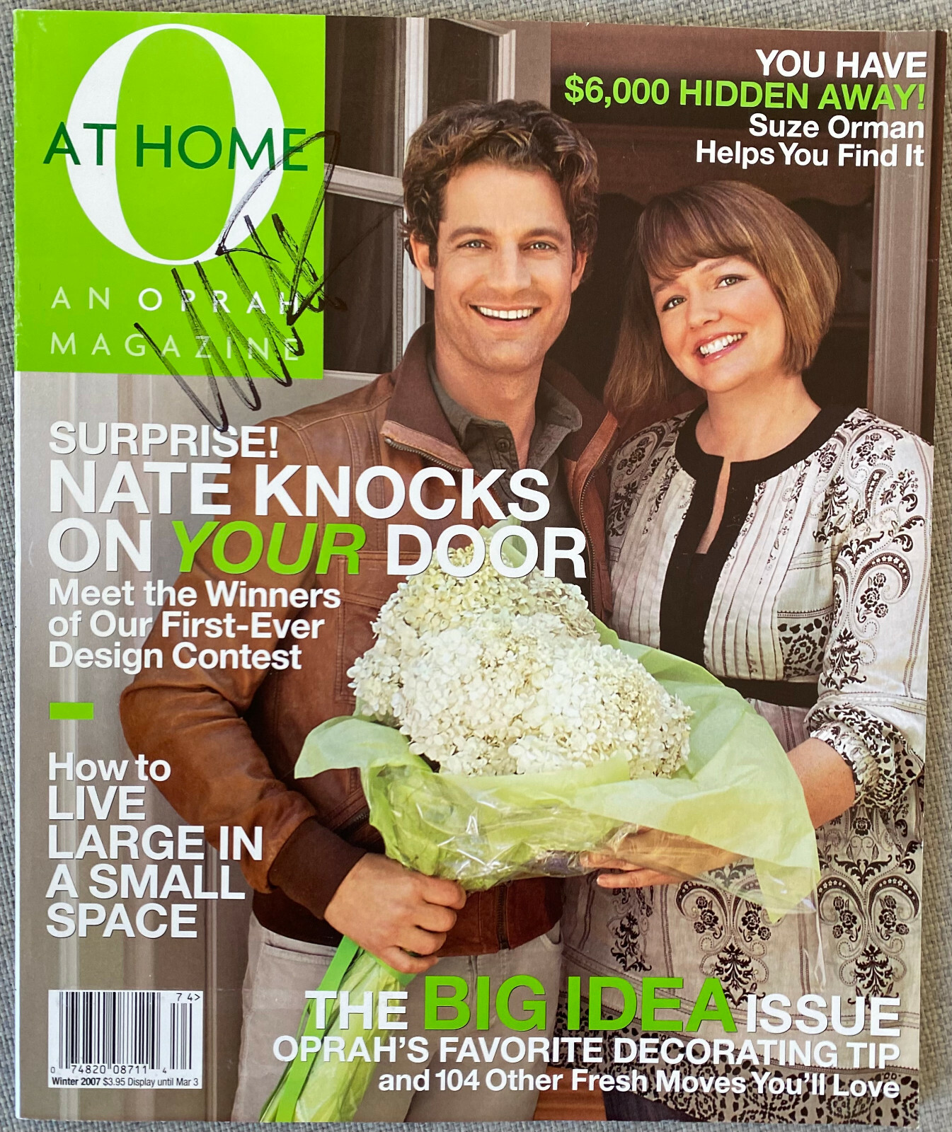 Interior Designer Nate Berkus Signed IP O At Home Magazine - Oprah Winfrey