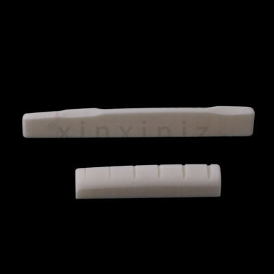 Set of SIGMA Guitar Real Bone Bridge Slotted Saddle and Nut