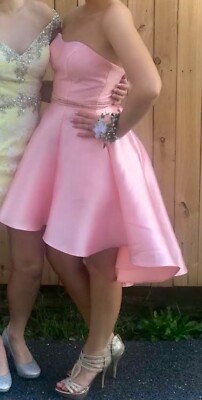 Alyce Paris light pink strapless knee length dress (size 4) WORN ONCE | eBay Alyce Paris light pink strapless knee length dress (size 4) WORN ONCE | eBay