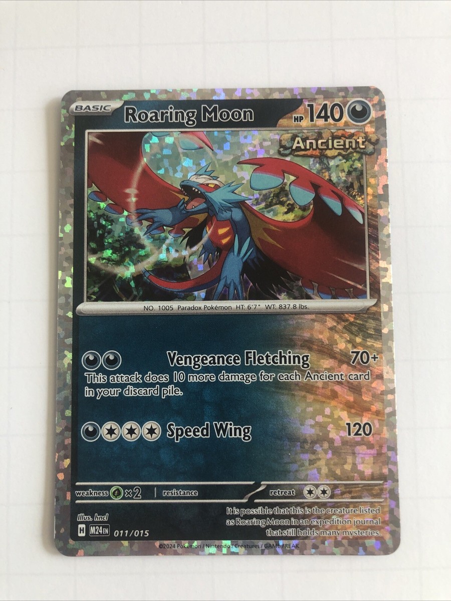 Roaring Moon 011/015 Pokemon Card - 2025 McDonalds Limited