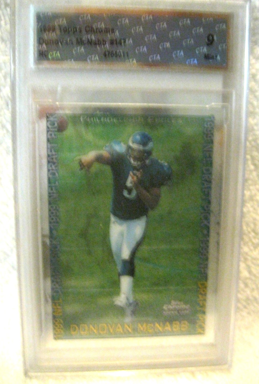 Donovan McNabb RC 1999 Topps Chrome Rookie Card#147 CTA9!Eagles QB GOAT HOF