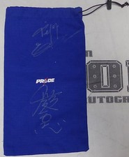 Fedor Emelianenko & Kazushi Sakuraba Signed Pride FC Glove Bag BAS COA UFC Auto