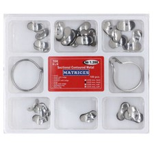 Dental Contoured Matrices Matrix Full Matrix Kit 35μm Hard No.1.398 + 2 Rings