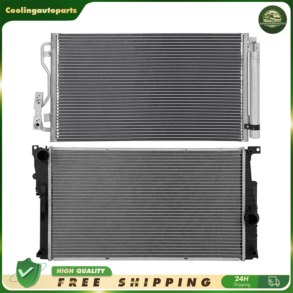Aluminium Radiator & A/C Condenser Cooling Kit For 2014-2015 BMW 428i 335i 228i