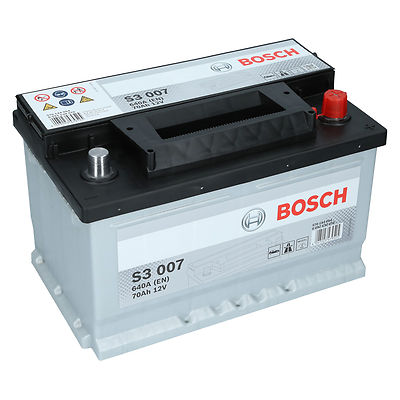Bosch 12V 70Ah 640A EN S3 007 Autobatterie Starterbatterie PKW Batterie NEU