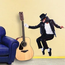 Michael Jackson Wall Decal mUral Famous Person Singer Wall Vinyl Dance Art, s14