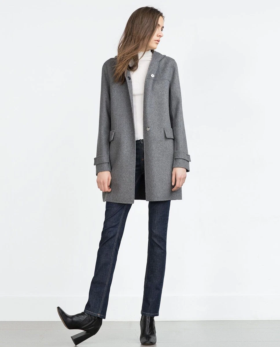 Zara trf deals grey coat