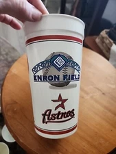VINTAGE Aramark Coca Cola Enron Field Houston Astros Large Plastic Cup