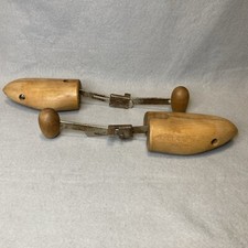 Vtg Florsheim Shoe Tree Pair Adjustable Sizes/ Wood Split Toe Stretcher Size 4