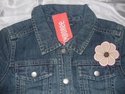 Jean Fille Gymboree Taille 8 Plus – Bleu Denim Avec Fleurs – Occasion Très Bon état