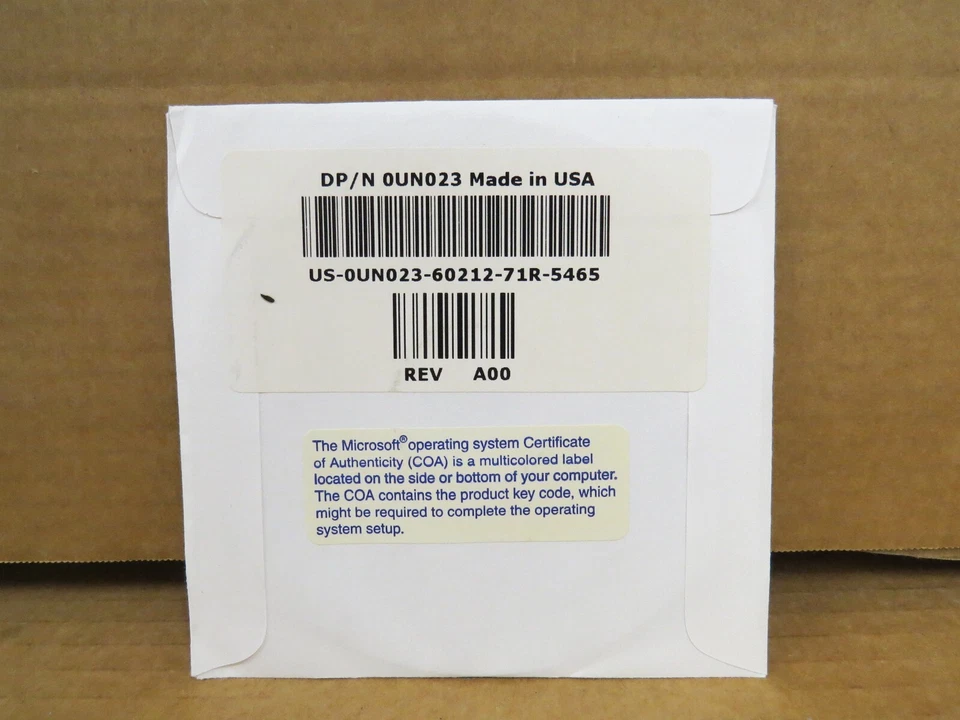Dell 0UN023 Reinstallation DVD WIN VISTA Business 32Bit No COA + RAM - Image 2 of 2