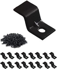 Table Top Fasteners, Z Clips for Table Tops 20 Packs Black