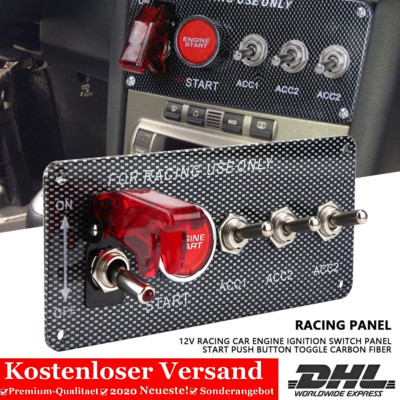 12V Engine Start Switch Panel Für RV Und Rennsportfahrzeuge