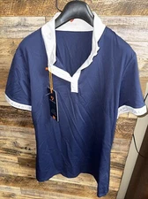 Shires Aubrion Chester Show Shirt - navy large - NWT