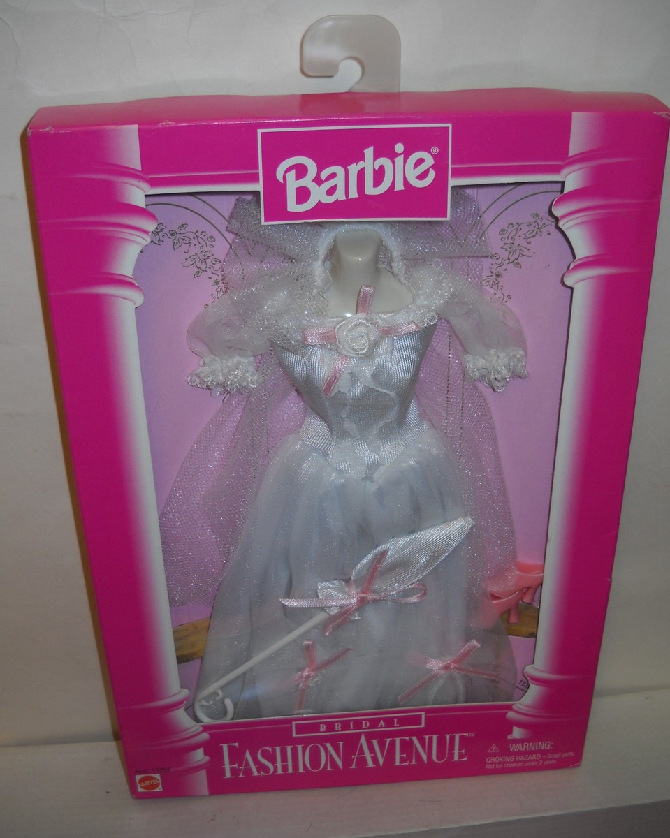 slim fit dress slacks Barbie 15897, 1996 Barbie Fashion Avenue Bridal, MIB – Sell4Value main image 1