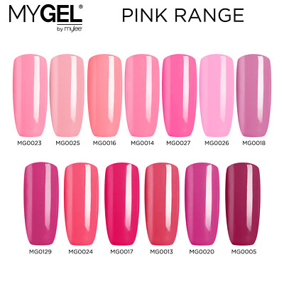 Mylee MYGEL Pink Collection UV LED Soak-Off Gel Nail Polish Colour Manicure 10ml | eBay