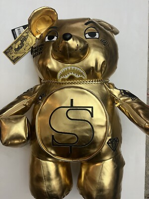 ACC SPRAYGROUND GOLD BEAR 910B4629NSZ GOLD Purse Backpack